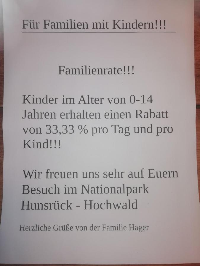 4 Sterne Ferienhaus Ambiente Hager Villa Allenbach Esterno foto